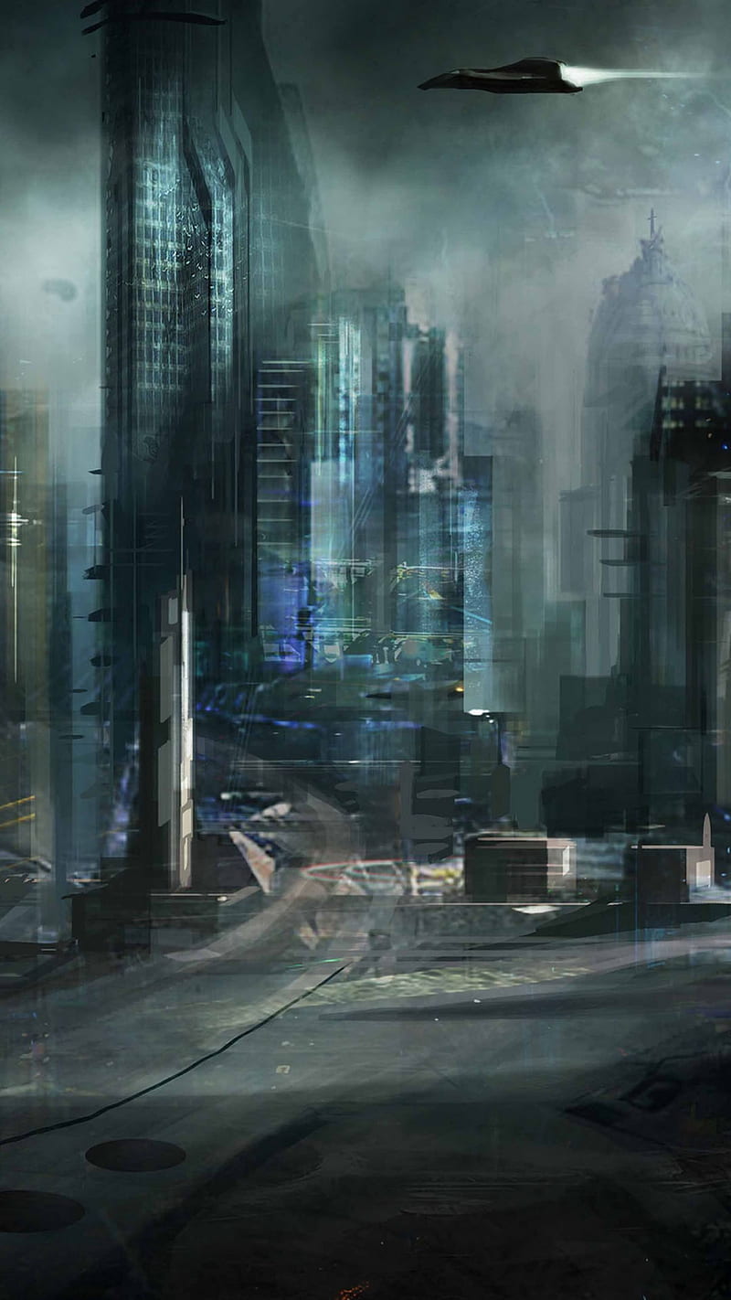 City, future, HD phone wallpaper