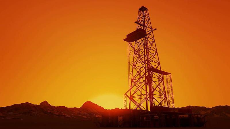 Drill Tower At Sunrise, Building, Tower, Sunrise, Drill, Industrial, HD wallpaper