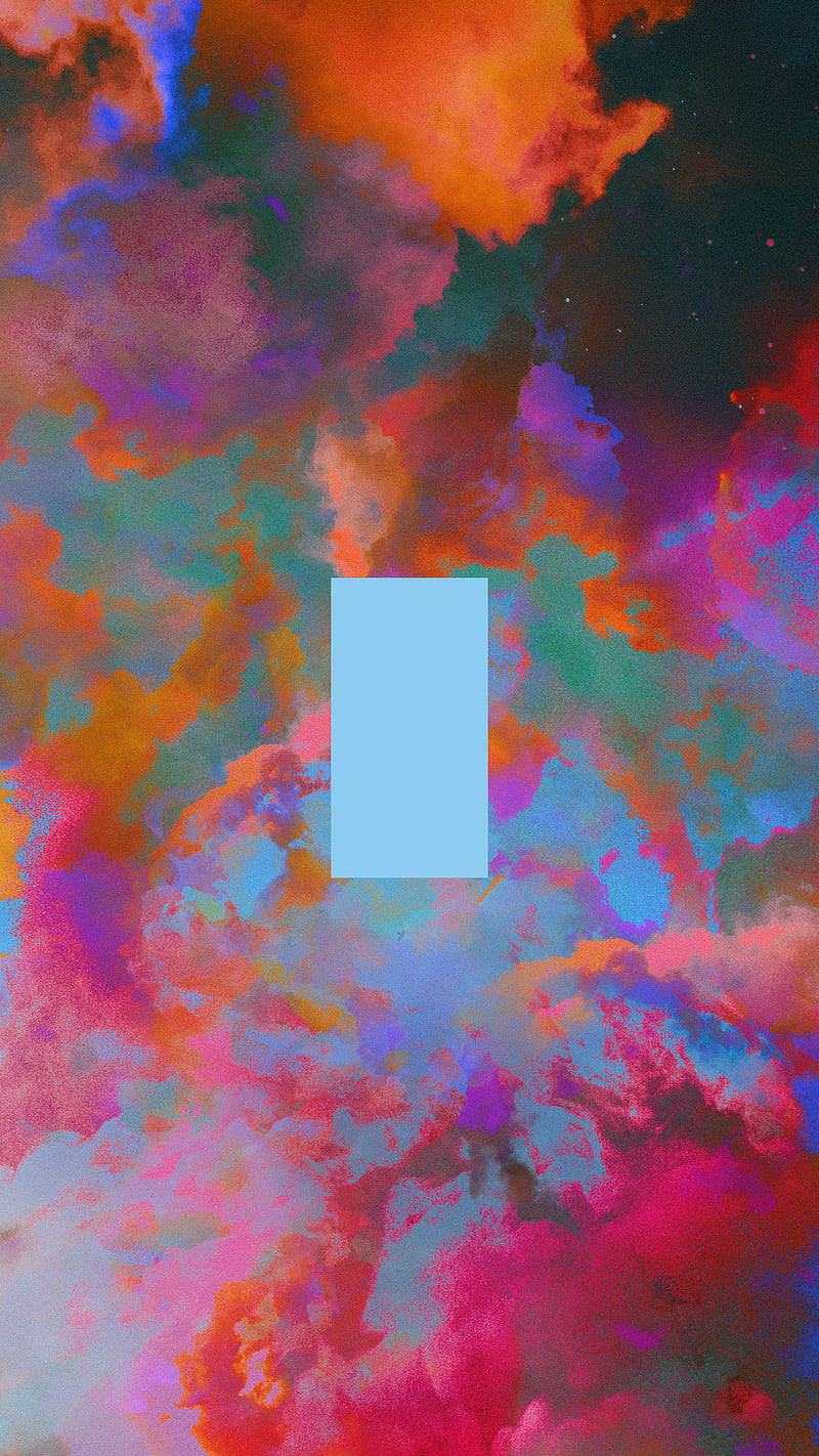 Zima, Dorian, abstract, clouds, colorful, galaxy, rainbow, sky, space, stars, vaporwave, zima blue, HD phone wallpaper
