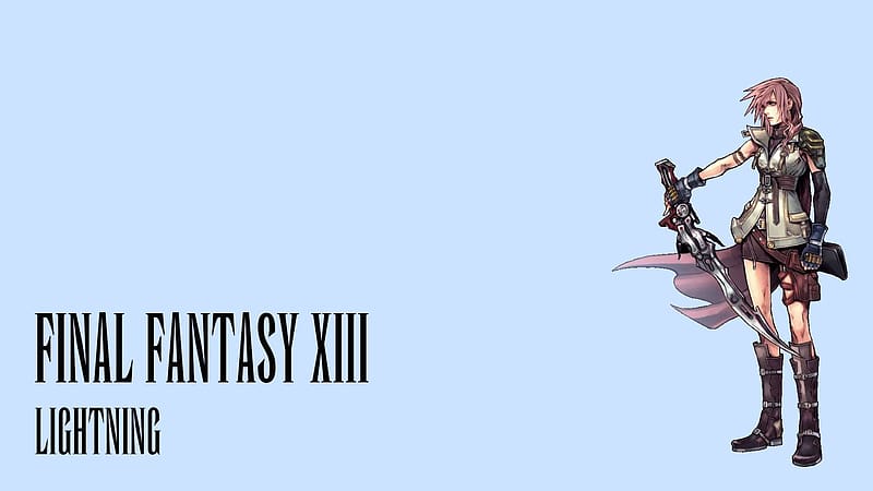 Final Fantasy, Video Game, Lightning (Final Fantasy), Final Fantasy Xiii, HD wallpaper