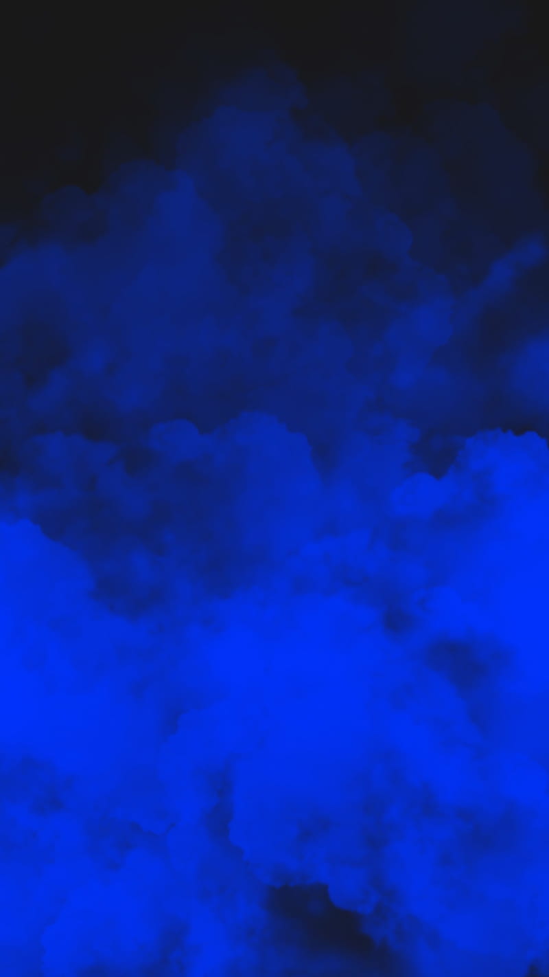 Blue Fog, FMYury, abstract, black, clouds, color, colorful, sky, steam, HD phone wallpaper