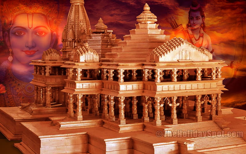 Ram Temple at Ayodhya, Ram Mandir, HD wallpaper