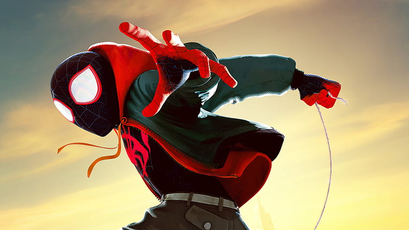 Miles Morales In Spider Man Into The Spider Verse Movie, spiderman-into-the- spider-verse, HD wallpaper | Peakpx