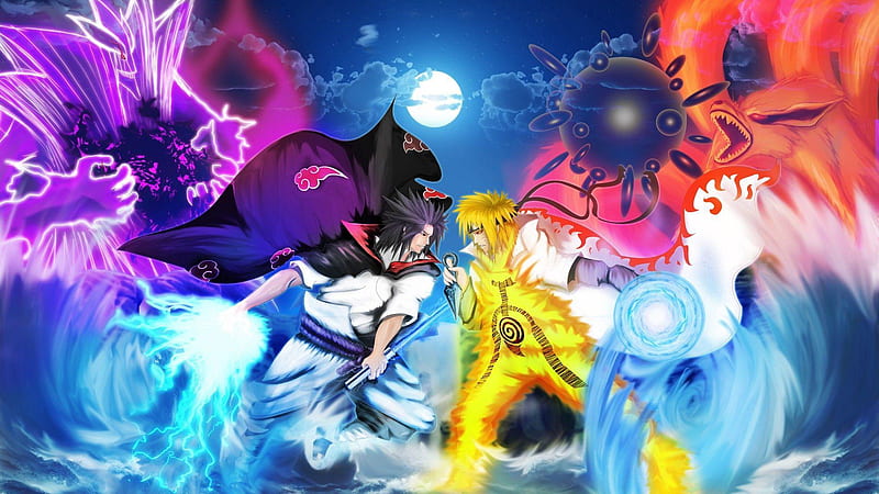 Naruto Shippuudenn Naruto vs Sasuke final battle [HD]「No Resolve