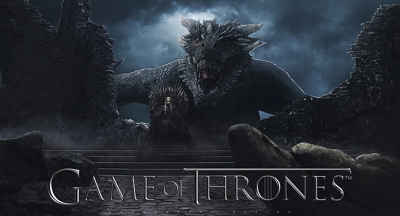 Game of Thrones (2011 - 2019), poster, dark, game of thrones, tv series,  daenerys targaryen, HD wallpaper | Peakpx