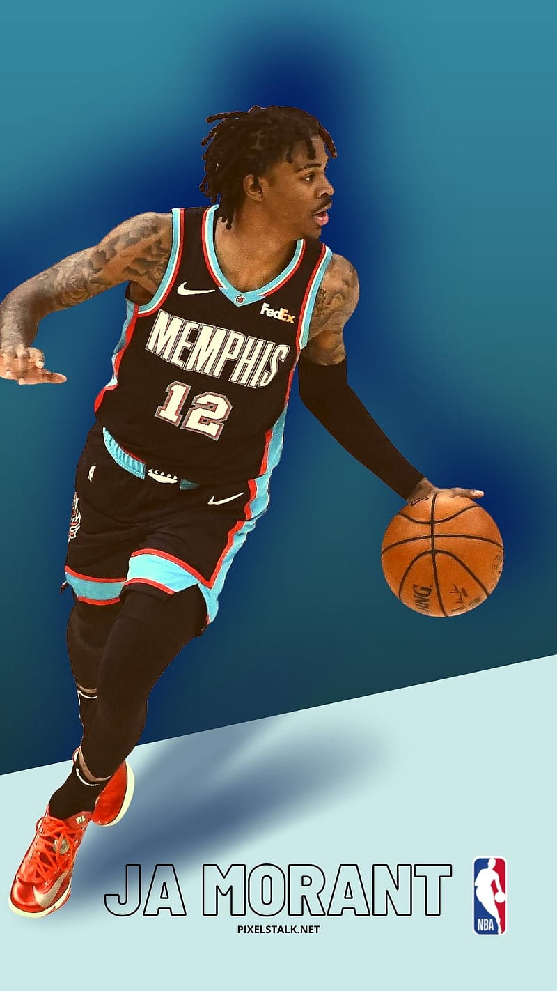 Download Ja Morant Blue Profile Wallpaper