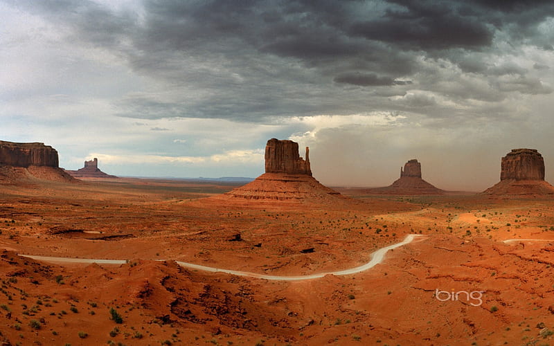 Monument Valley Arizona-Bing, HD wallpaper