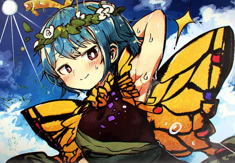 Anime, Touhou, Eternity Larva, HD wallpaper