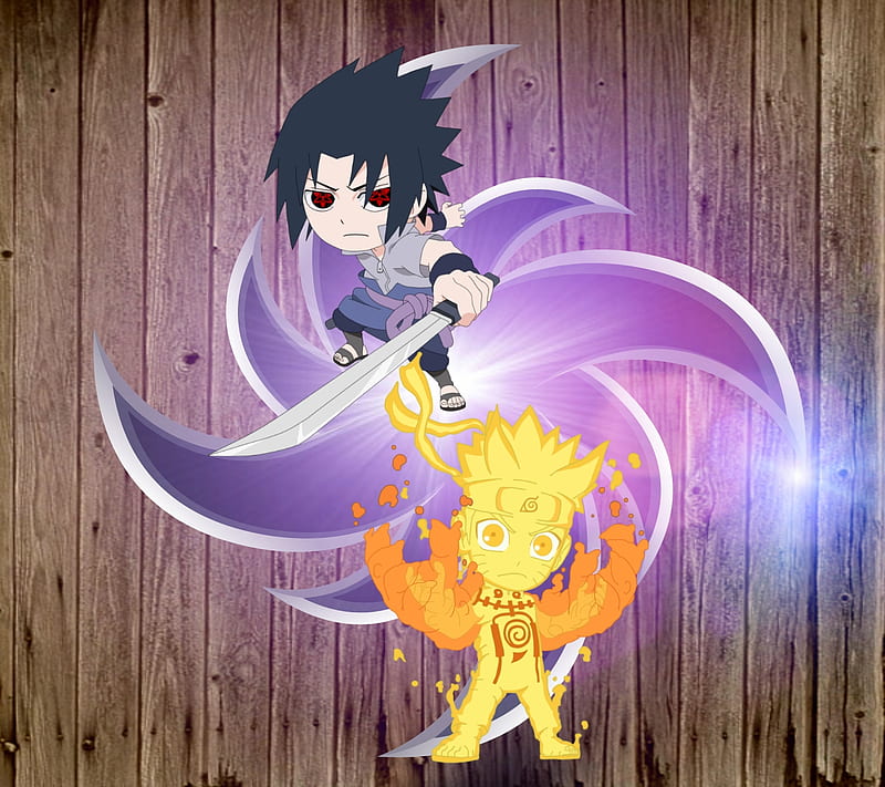 Naruto Shippuden cute chibi Sasuke correndo Orochimaru Sharingam