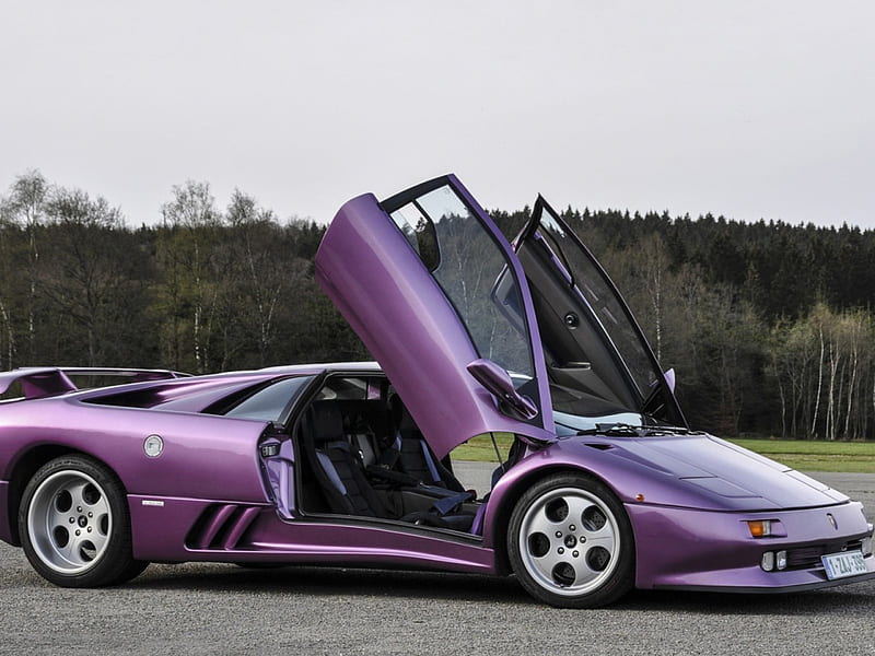 Lamborghini, road, purple, esports, HD wallpaper | Peakpx