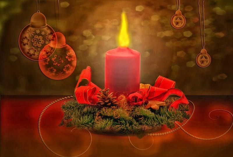 1. Advent Candle, Christmas, candle, still life, Advent, abstract, HD wallpaper