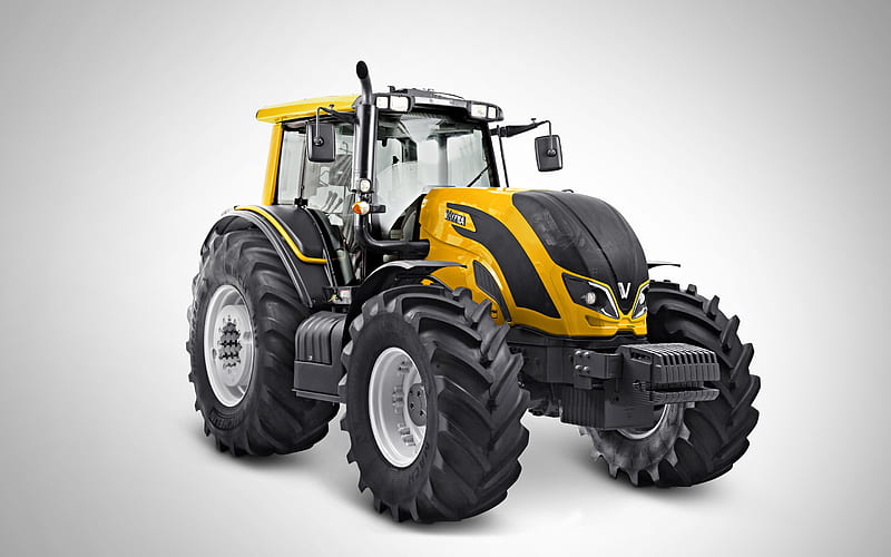 Valtra BH, 2020, modern tractor, new yellow Valtra BH, agricultural machinery, tractors, Valtra, HD wallpaper