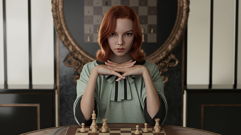 Image of beth harmon from the queen's gambit