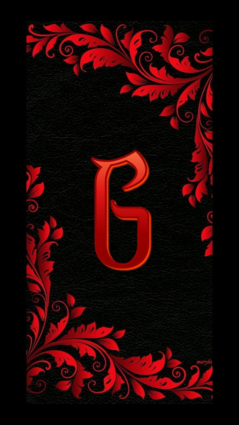 G roja, alfabeto, desenho, inicial, letra, letra g, modelo, bonita, Fondo  de pantalla de teléfono HD | Peakpx