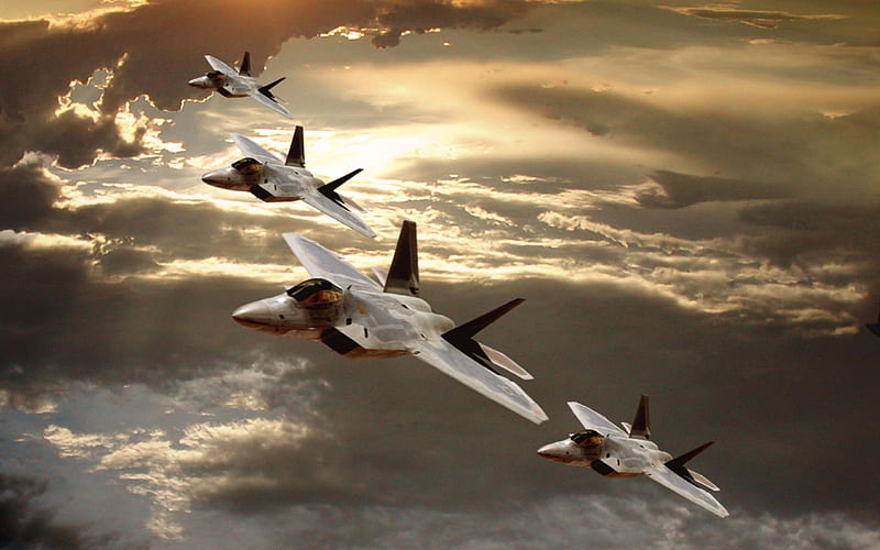 F 22 Raptor Aircraft-Military aircraft, HD wallpaper