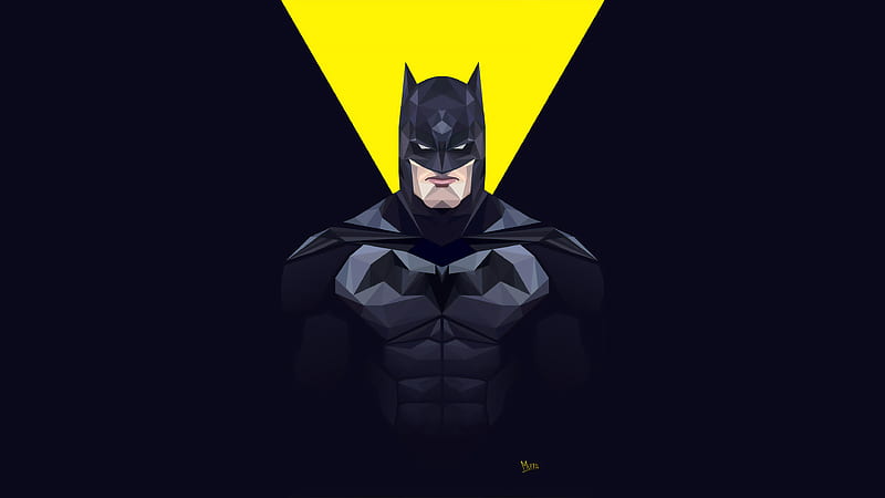 Batman Minimal , batman, superheroes, behance, artwork, digital-art, HD wallpaper