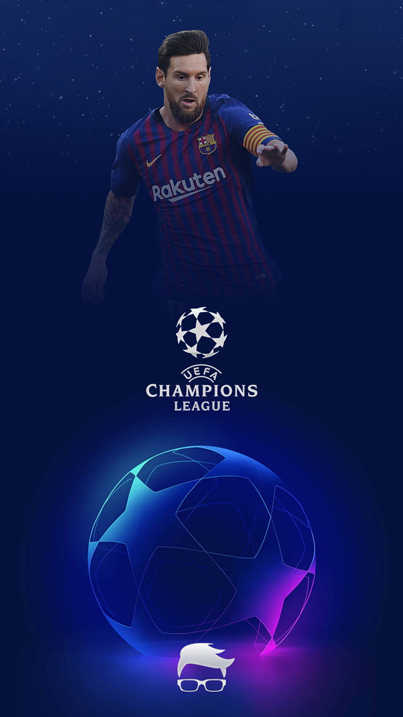 Messi Champions, barcelona, champions league, HD phone wallpaper