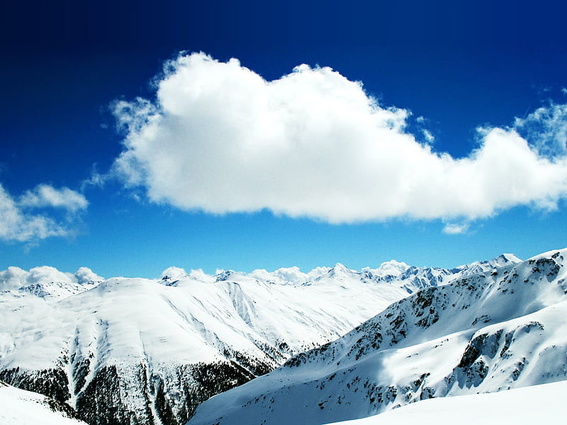snowy mountain-Landscape graphy, HD wallpaper