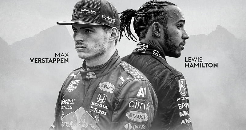 Racing, F1, Max Verstappen , Lewis Hamilton, HD wallpaper