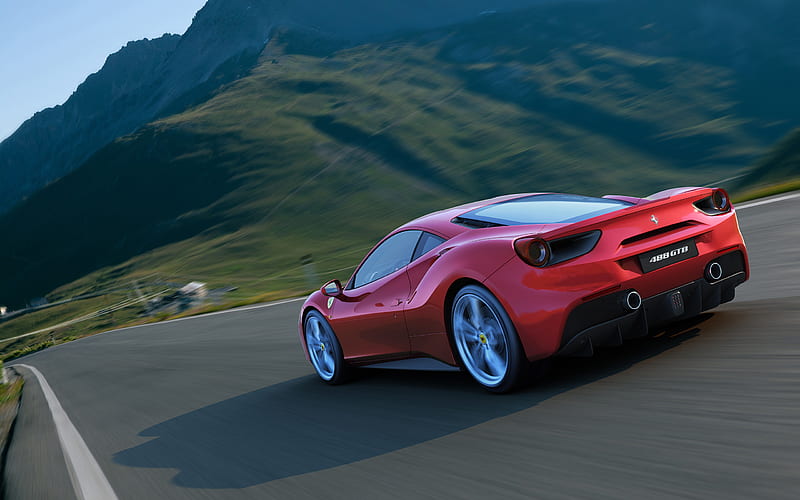 2016 Ferrari 488 GTB, Coupe, Turbo, V8, car, HD wallpaper