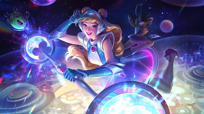 Space Groove Lux, league of legends, lux, space groove, HD wallpaper