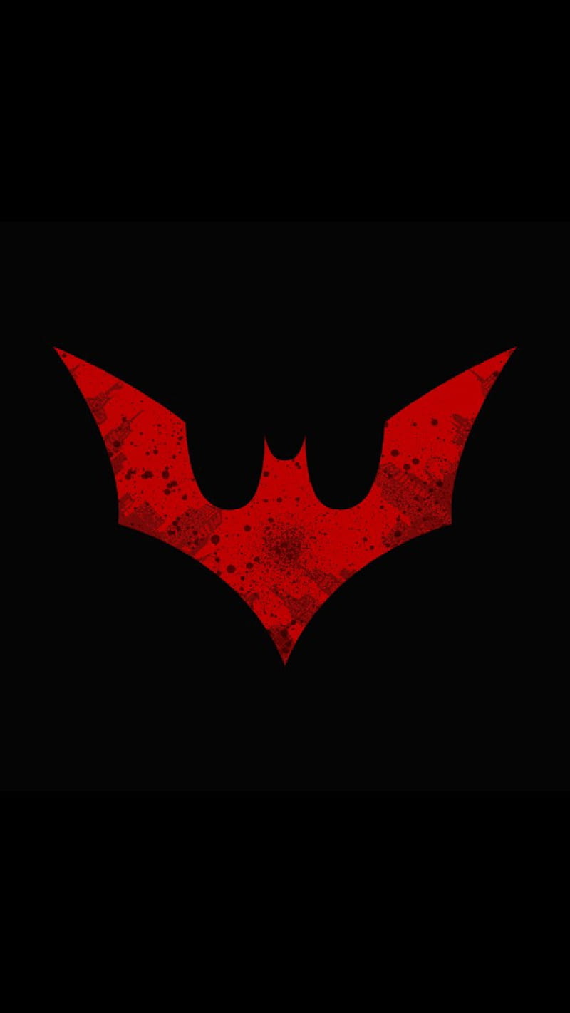 DC Comics Batman Beyond Red Bat Logo Dope Black MLB Jersey