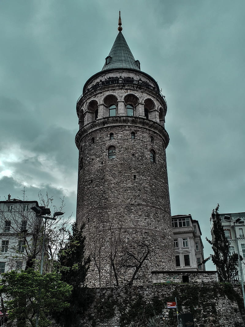 Galatatower, castle, future, galata, istanbul, middle, tower, towers, HD phone wallpaper