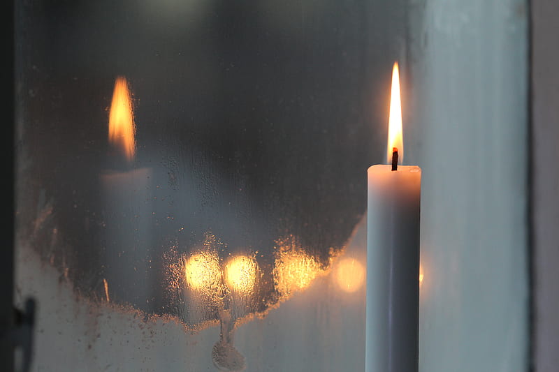 lit candle, HD wallpaper