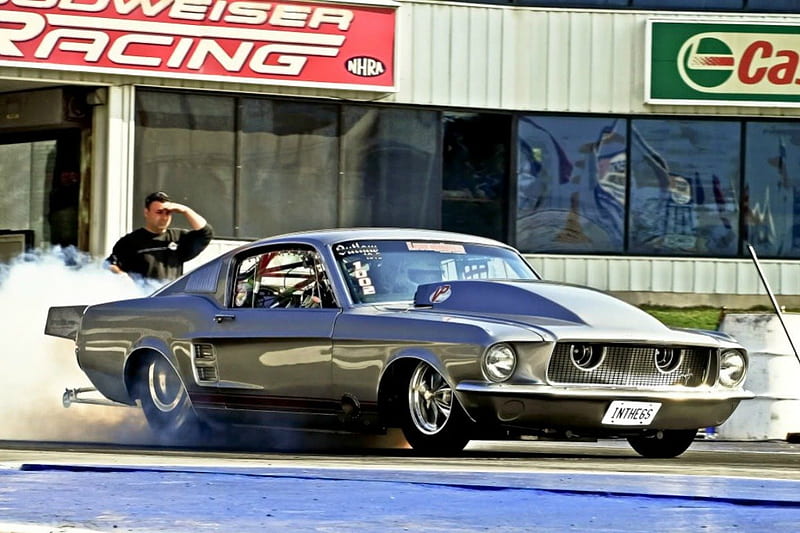 Mustang, Classic, Track, Ford, Cowl Hood, HD wallpaper | Peakpx