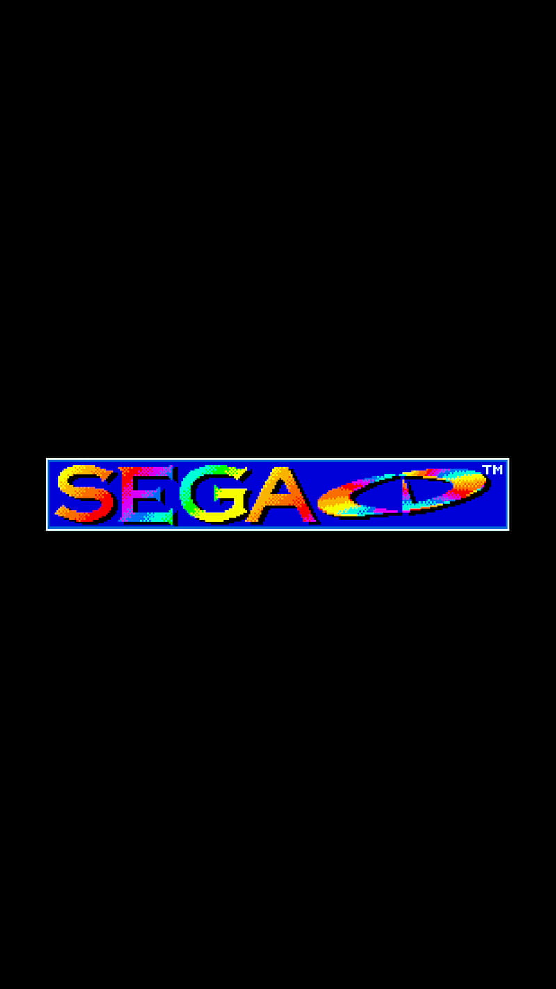 Sega CD Logo, sega cd, video game, HD phone wallpaper