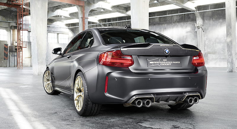 2018 BMW M Performance Parts Concept based on BMW M2 - Rear Three-Quarter , car, HD wallpaper
