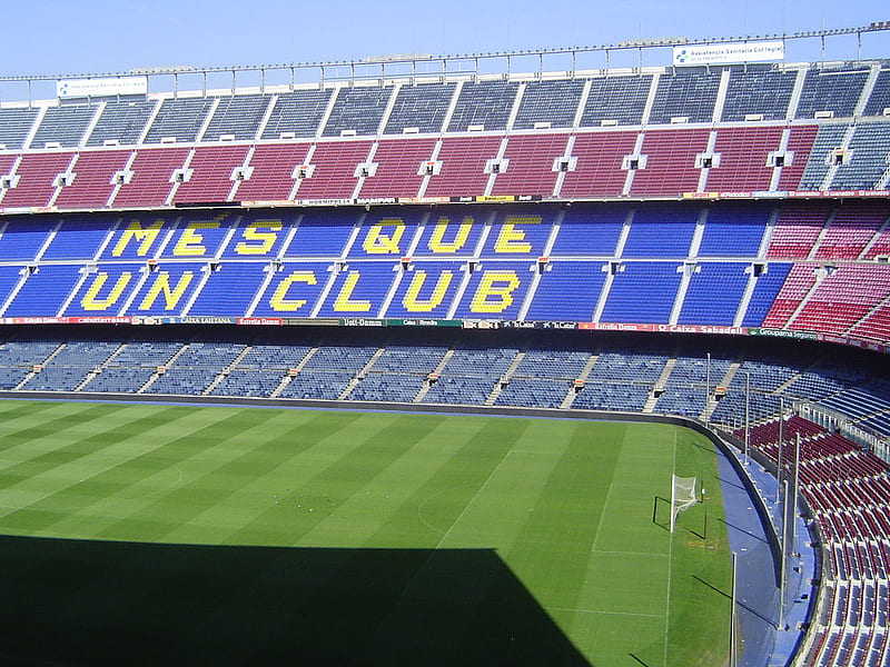 Camp Nou Stadium, barcelona, camp, camp nou, stadium, nou, HD wallpaper