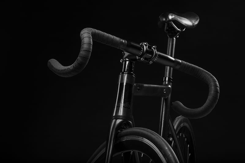 black road bike, HD wallpaper