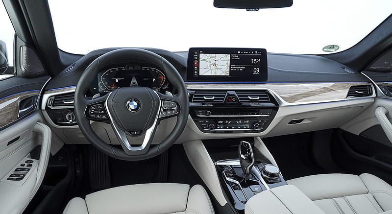 2021 BMW 5 Series Touring - Interior , car, HD wallpaper