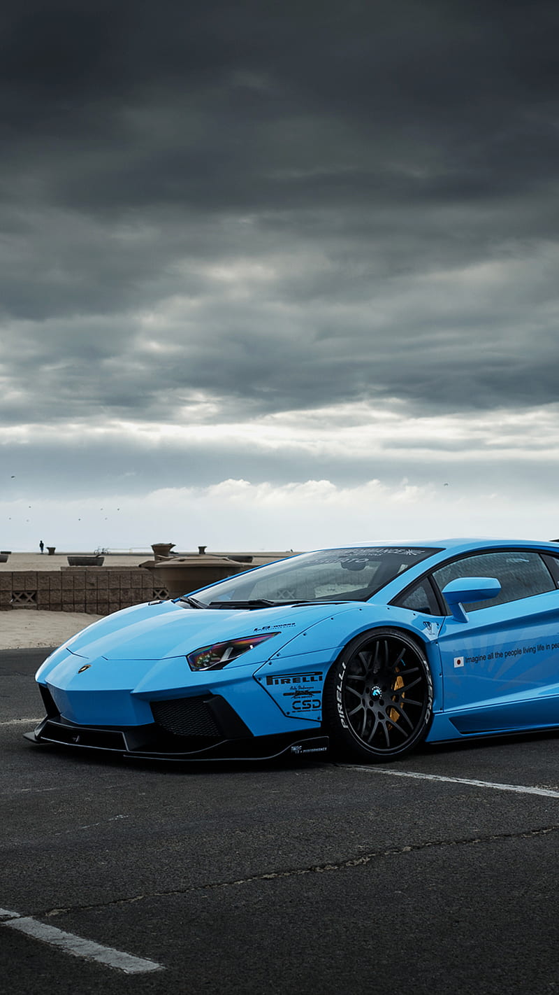 Speedhunters Lambo, aventador, blue, lamborghini, supercar, HD phone ...