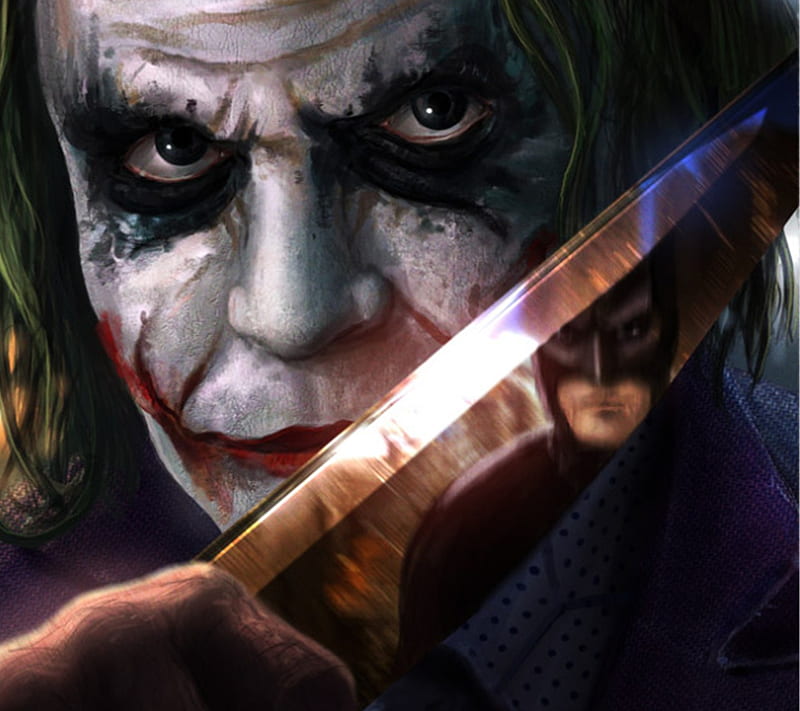 The Joker, batman, cartoon, drawn, hollywood, the dark knight, HD wallpaper
