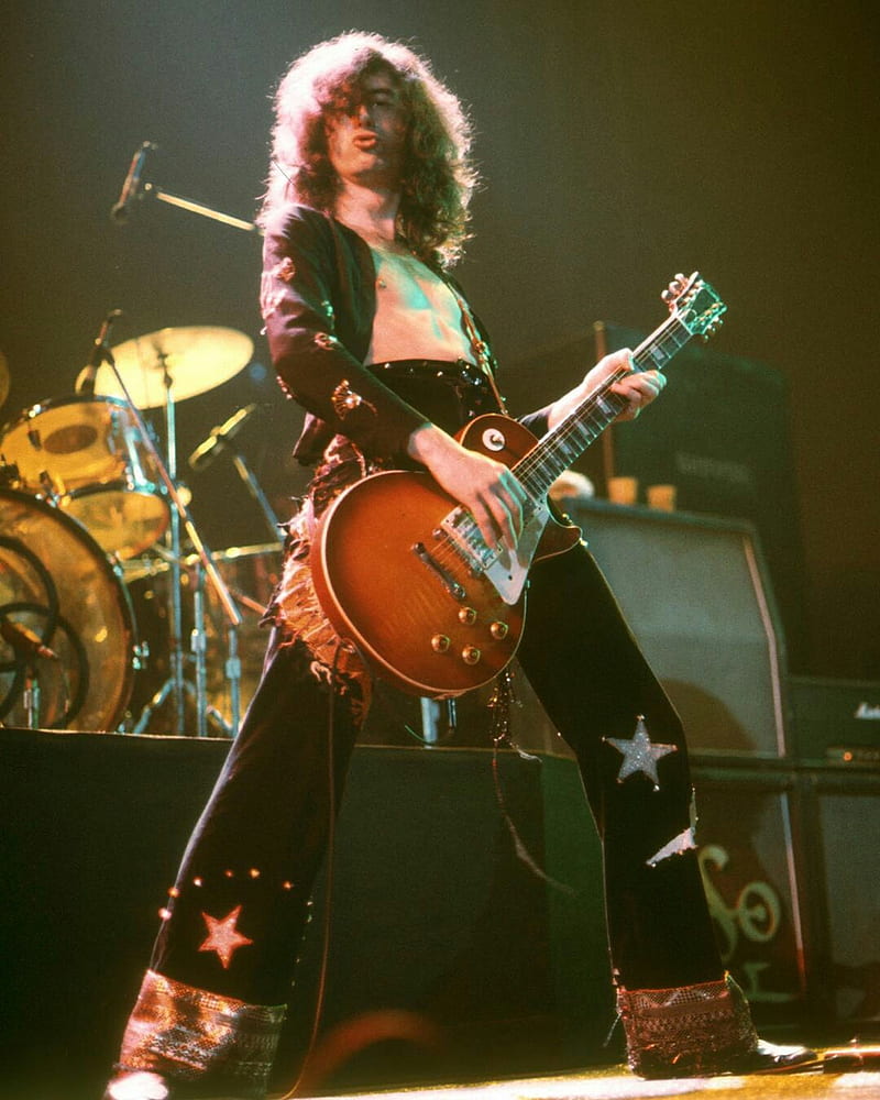 Jimmy Page, guitar, led zep, led zeppelin, legend, rock, HD phone wallpaper