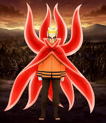 Legend hokage, 7th hokage, anime, bayren mode, kurama, latest, naruto,  ninetails, HD phone wallpaper