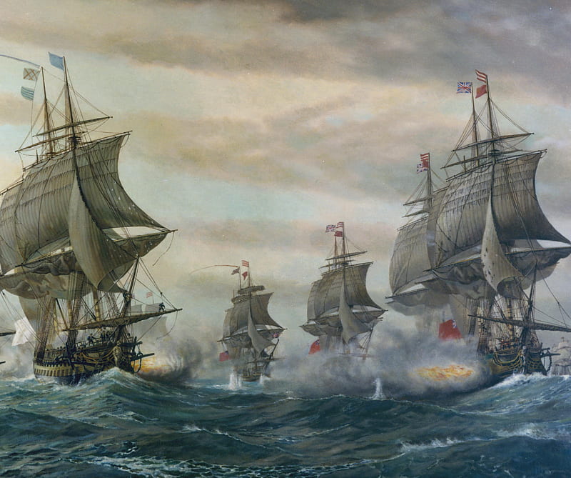 Batalla naval, mar, barcos, guerra, Fondo de pantalla HD | Peakpx