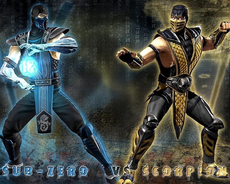 Sub-Zero-vs-Scorpion Mortal-Kombat, videogames, sub-zero, entertainment, mortal kombat, scorpion, HD wallpaper