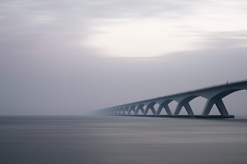 Bridges, Bridge, Zeeland Bridge, Netherlands, HD wallpaper