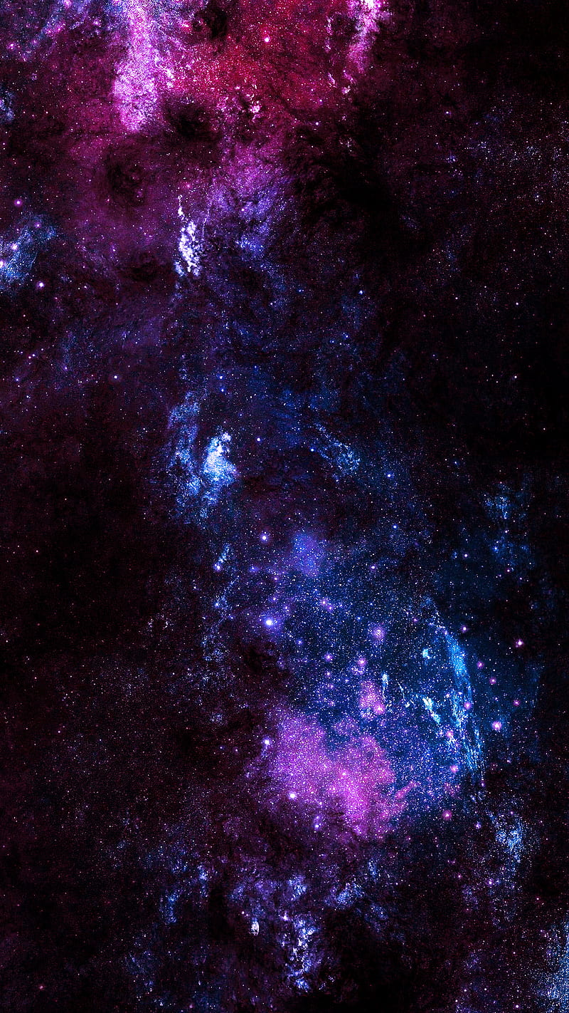 Galaxy, blue, purple, space, HD phone wallpaper