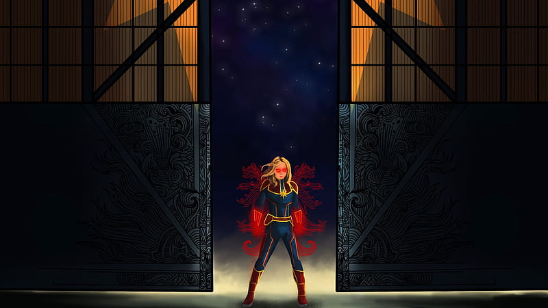 Captain Marvel Fan Digital Art, captain-marvel, digital-art, superheroes, artwork, artist, HD wallpaper