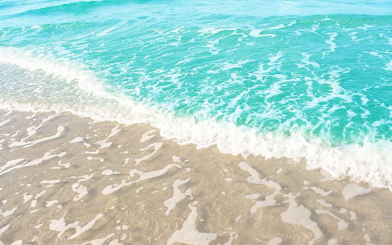 Brisa marina, agua azul, mar, verano, playa, olas, Fondo de pantalla HD |  Peakpx