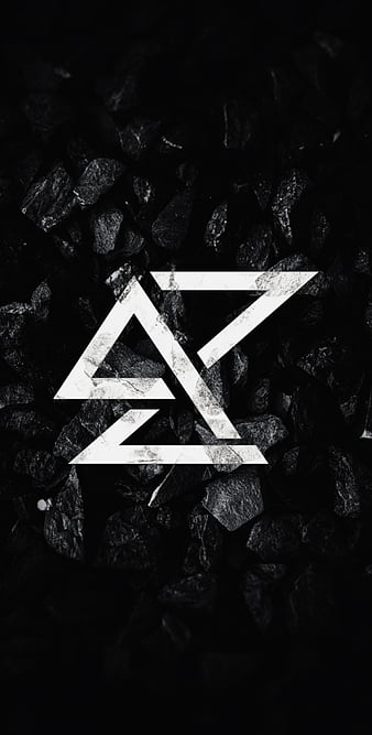 Stones logo, black, dark, premium, stone, strong, ultra, HD phone wallpaper