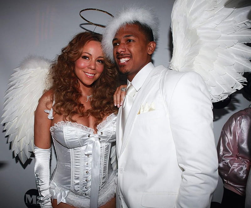 Mariah Carey and Nick Cannon, music, entertainment, mariah carey, nick cannon, actor, HD wallpaper