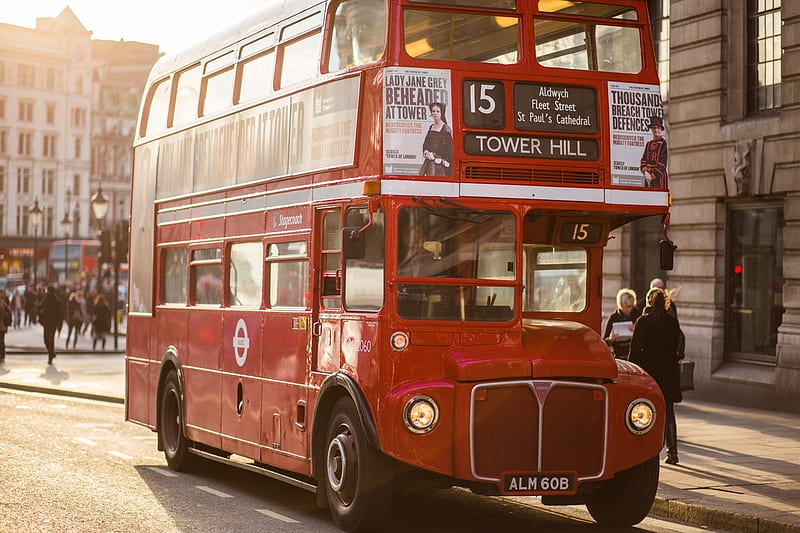 London Bus, Transpodt, London, Red, Bus, City, HD wallpaper