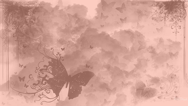 Heirloom Butterflys, , ancient, firefox persona, butterflys, abstract, old, HD wallpaper