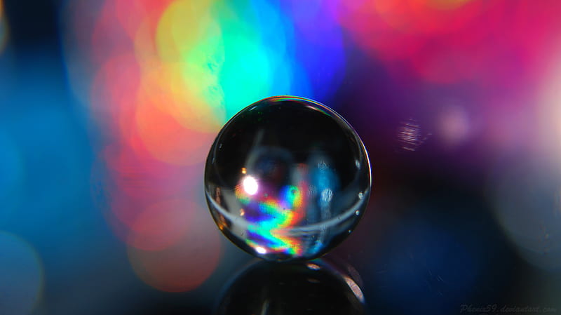 Abstract Macro Water Crystal Globe , abstract, macro, HD wallpaper