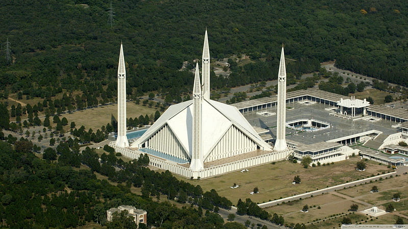 Faisal Masjid, capital, islam, islamabad, islamic, mohammad, mosque, muhammad, pak, pakistan, quran, HD wallpaper